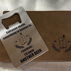 New Bottle Opener and Wallet